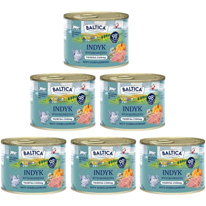 Baltica indyk adult 185 g × 6