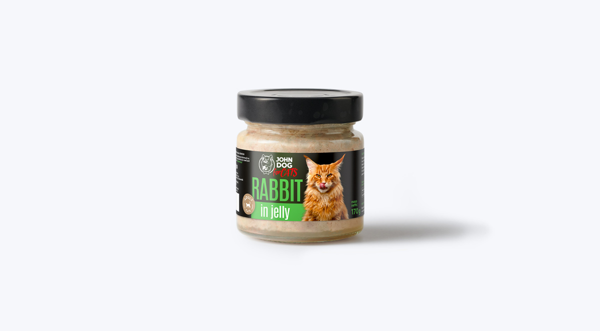 John Dog For Cats królik w galaretce adult 170 g