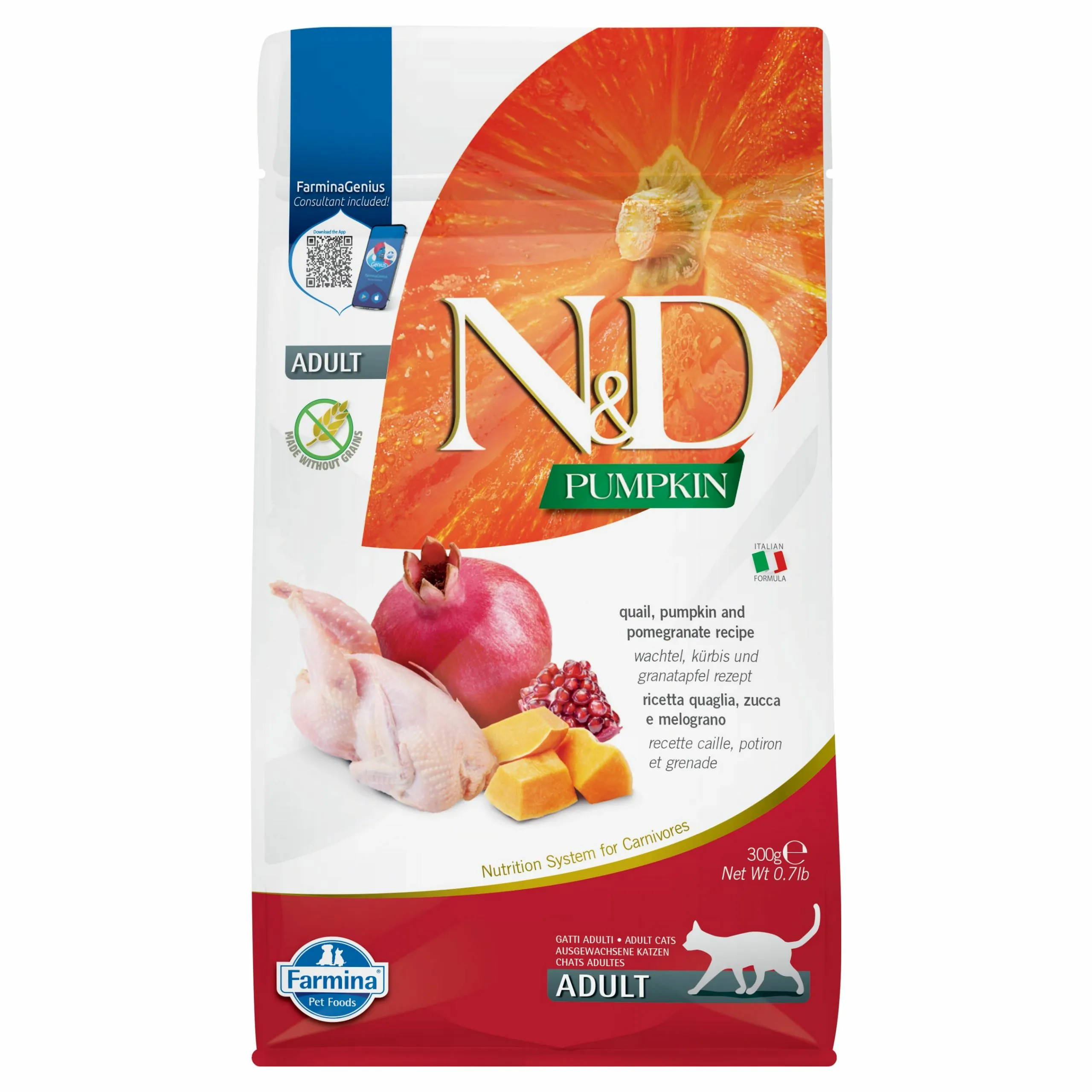 Farmina N&D Pumpkin Sensitive przepiórka z dynią adult 300 g