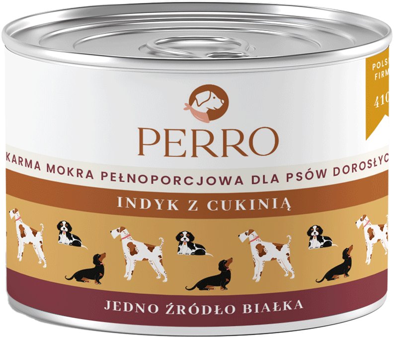 Perro indyk z cukinią adult 410 g