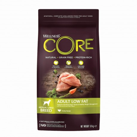 Wellness CORE Low Fat indyk adult średnie i duże rasy 1,8 kg