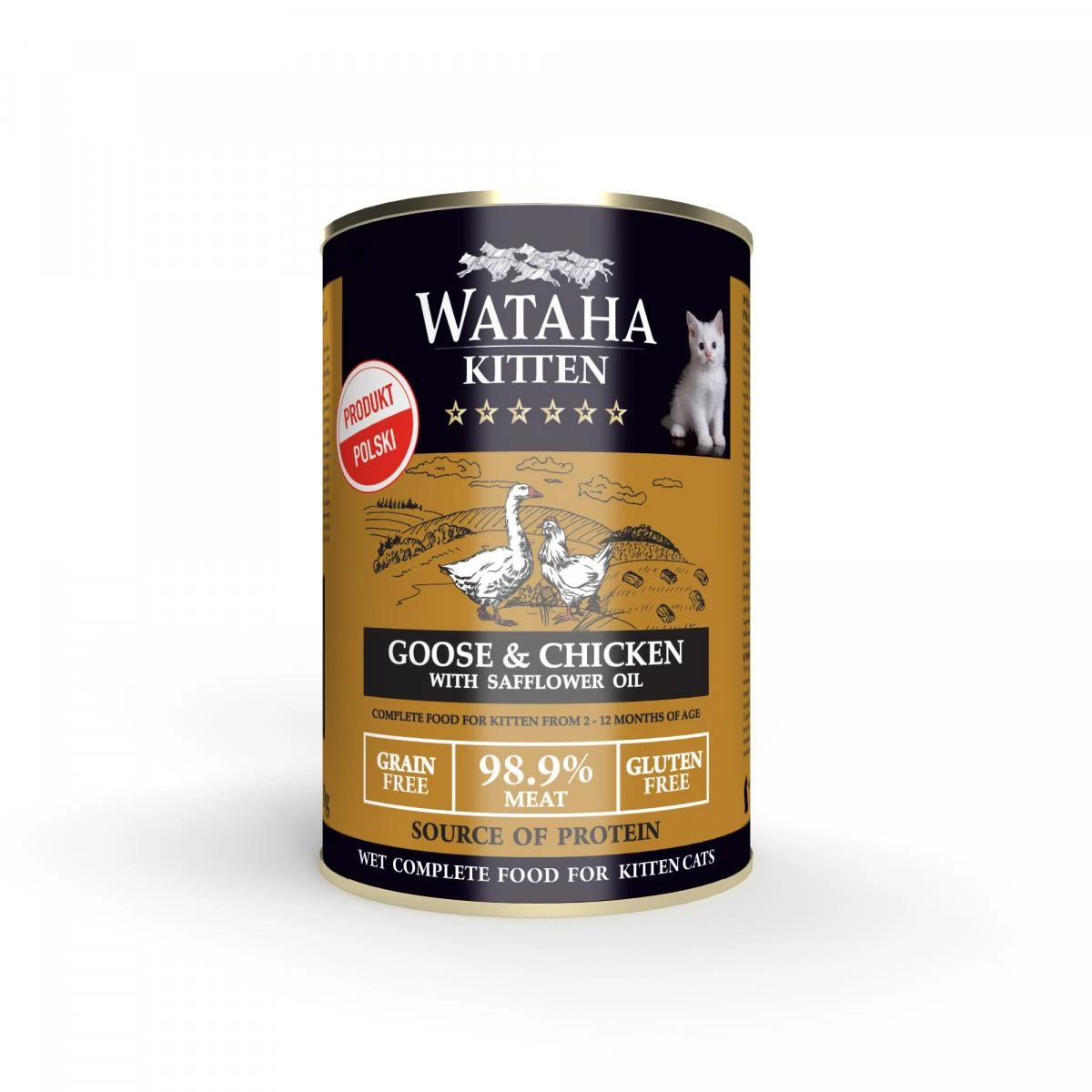 Wataha Hunt gęś, kurczak pasztet kitten 400 g