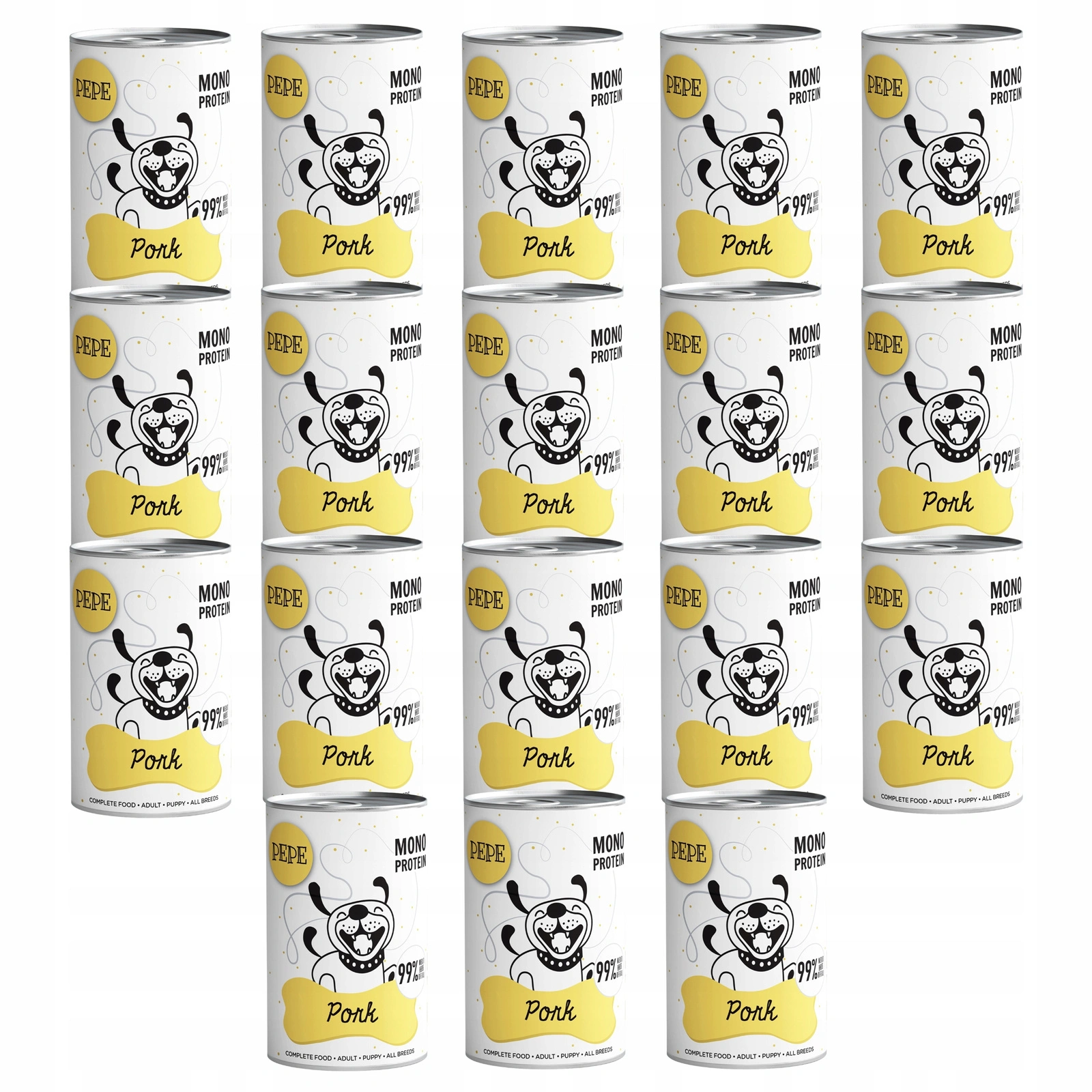 Paka Zwierzaka Pepe wieprzowina 400 g × 18