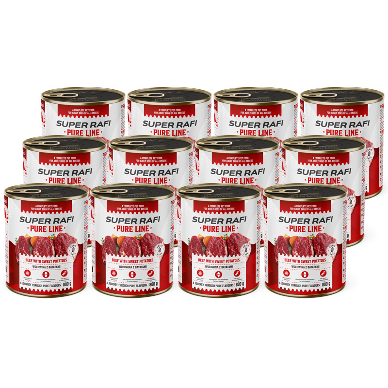 Rafi Pure Line wołowina adult 800 g × 12