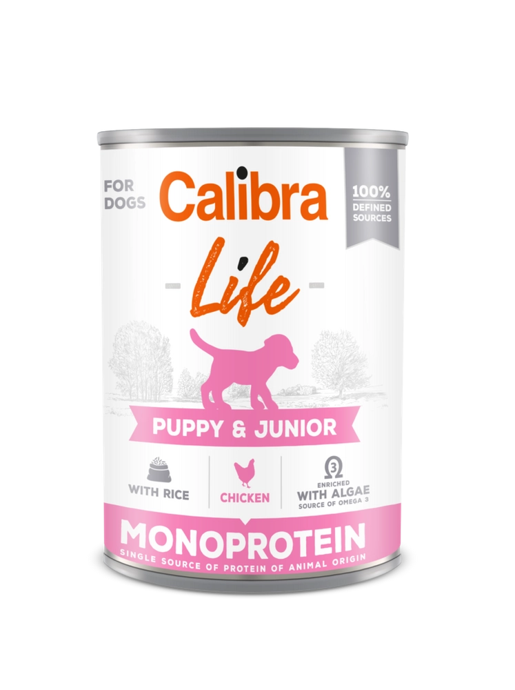 Calibra Dog Life kurczak z ryżem junior 400 g