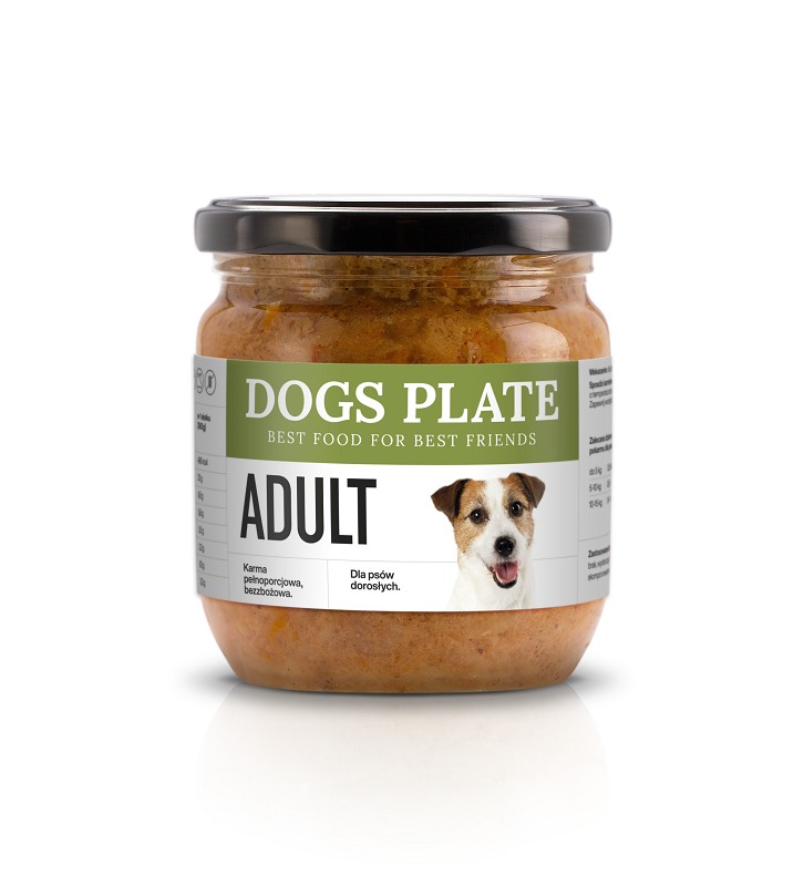 Dogs Plate indyk, wołowina adult 360 g