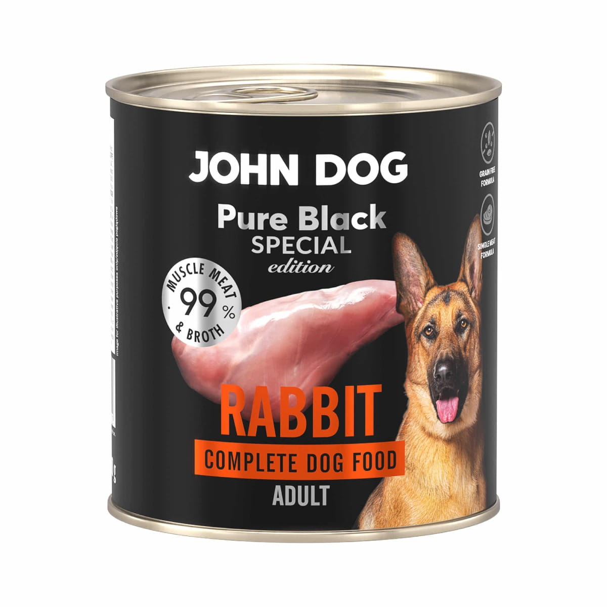 John Dog Pure Black Special Edition królik adult 800 g