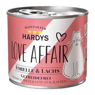 Hardys Love Affair pstrąg, łosoś pasztet adult 185 g × 6