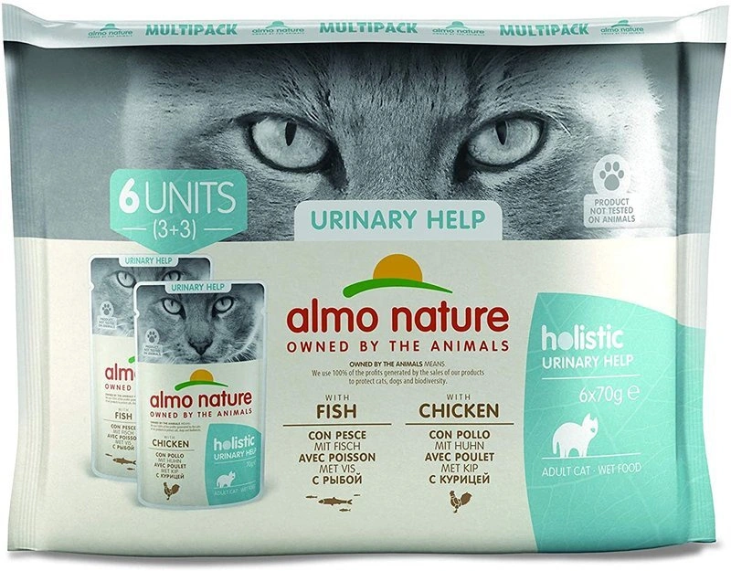 Almo Nature Holistic Urinary mix smaków w sosie adult 70 g × 6