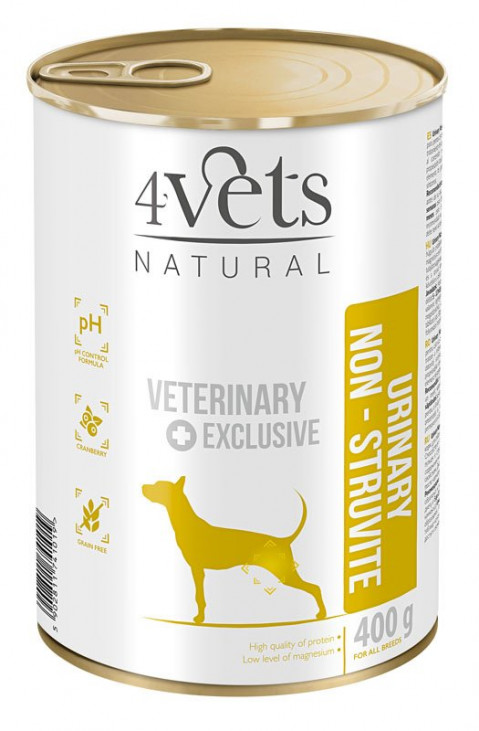 4Vets Natural Urinary Non-struvite indyk 400 g