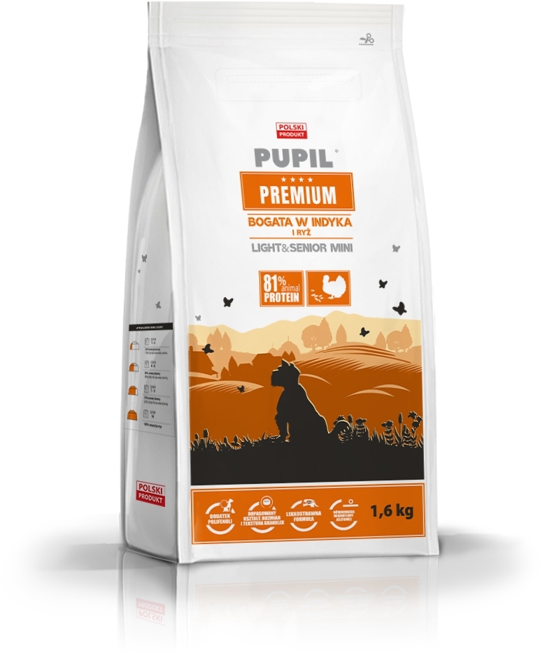 Pupil Premium Light&Senior indyk senior małe rasy 1,6 kg