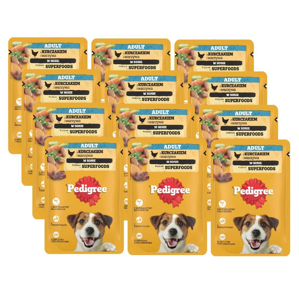 Pedigree kurczak adult 100 g × 12