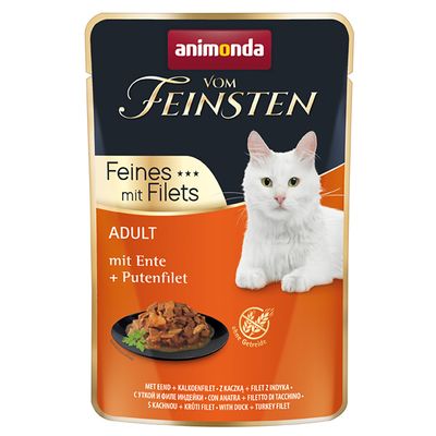 Animonda Vom Feinsten indyk, kaczka w sosie adult 85 g × 18