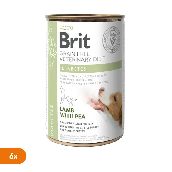 Brit Veterinary Diet Diabetes jagnięcina adult 400 g × 6