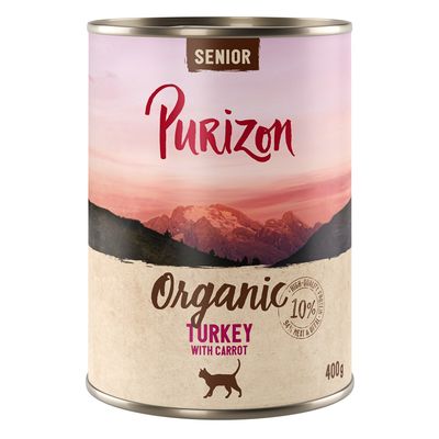 Purizon Organic indyk z marchwią w sosie senior 400 g × 6