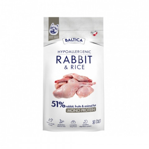 Baltica Nutraceutic królik adult małe rasy 3 kg
