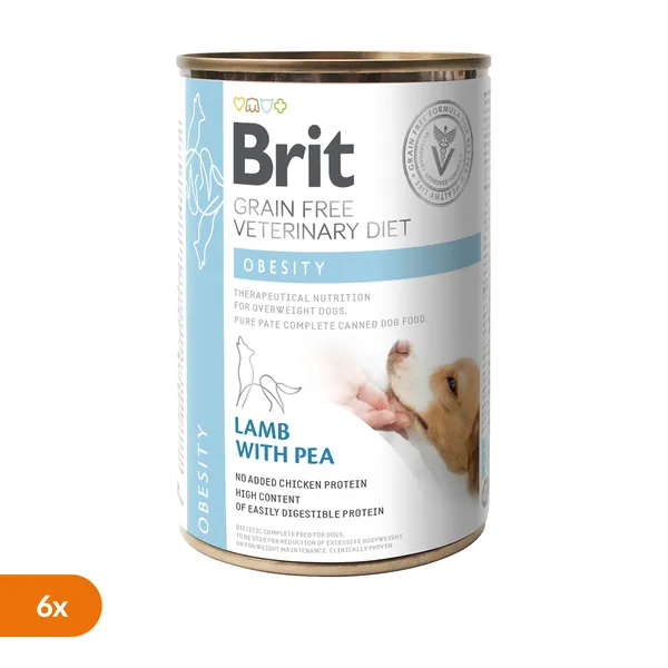Brit Veterinary Diet Obesity jagnięcina adult 400 g × 6