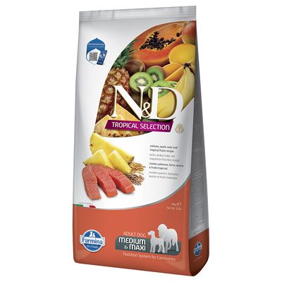 Farmina N&D Tropical Selection łosoś adult średnie, duże rasy 10 kg × 2