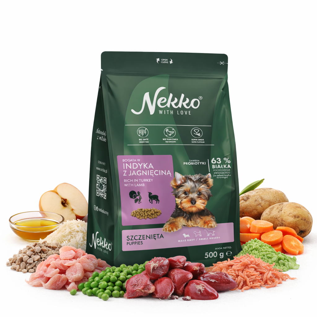 Nekko indyk, jagnięcina puppy małe rasy 500 g