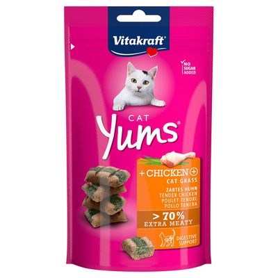 Vitakraft Cat Yums kurczak z trawą 40 g × 4