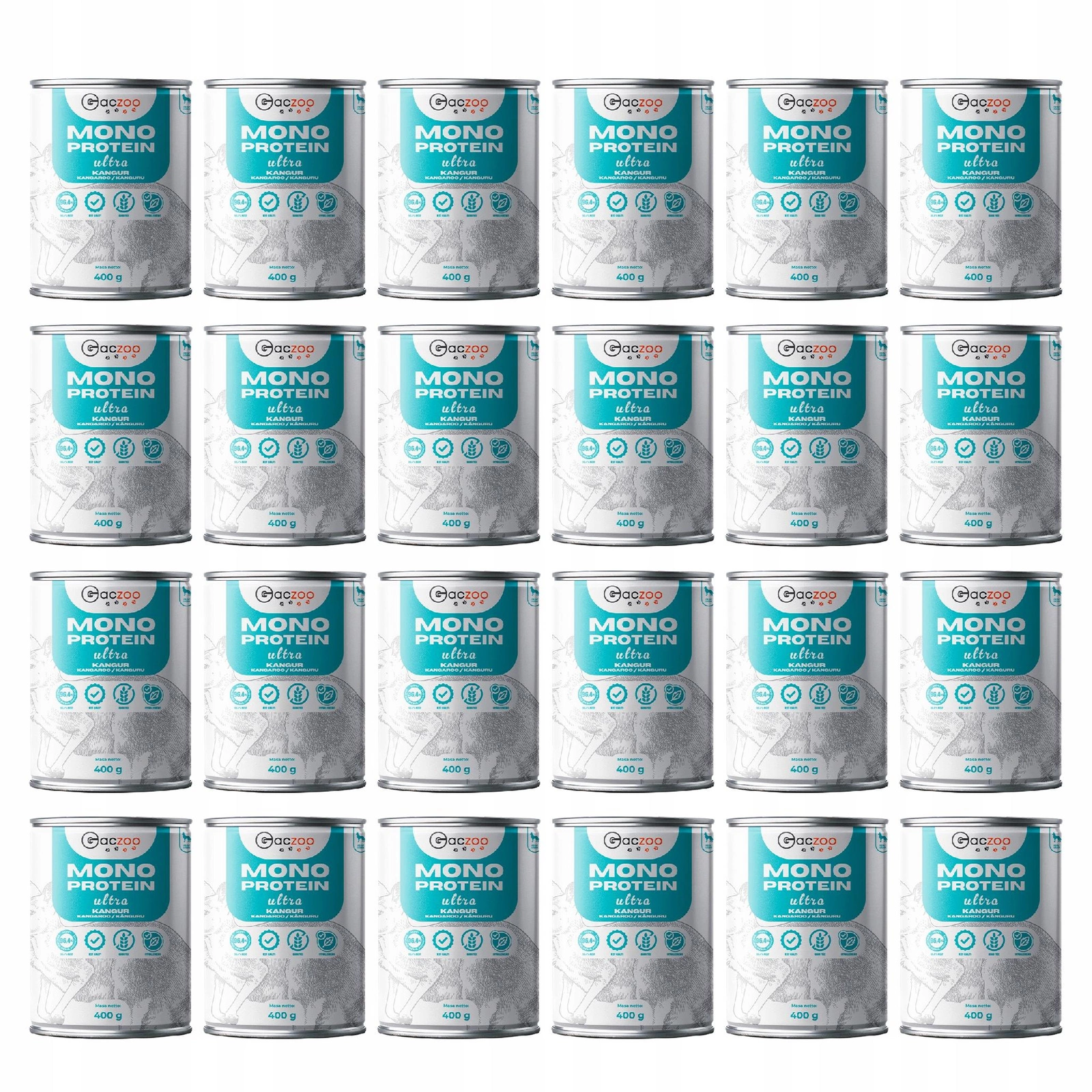 Gaczoo Mono Protein Ultra kangur adult 400 g × 24