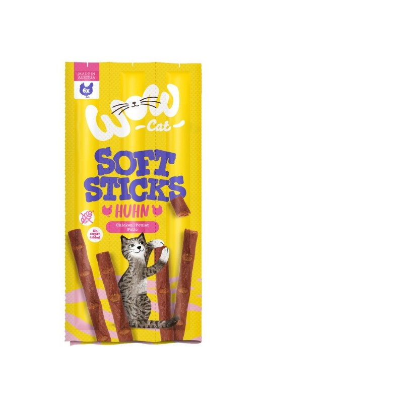 WOW Soft Sticks kurczak 5 g × 6