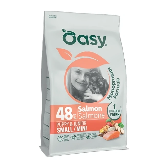 Oasy łosoś puppy małe rasy 800 g