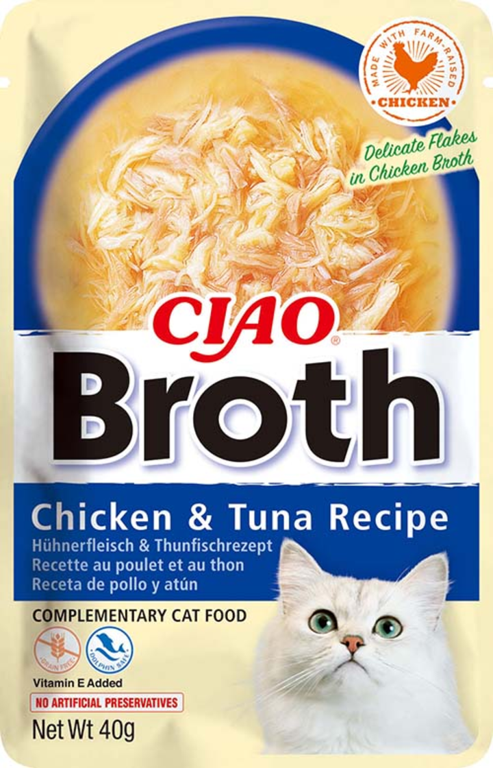 Inaba Ciao kurczak, tuńczyk w bulionie 40 g