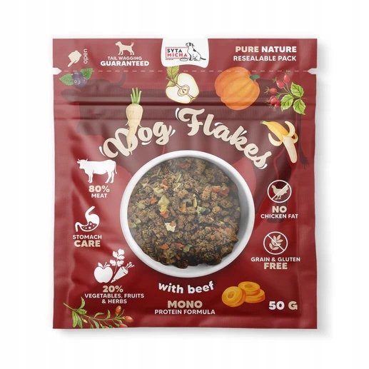 Syta Micha Dog Flakes wołowina 50 g
