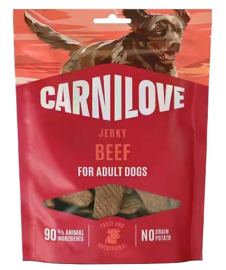 Carnilove Dog Jerky wołowina adult 100 g