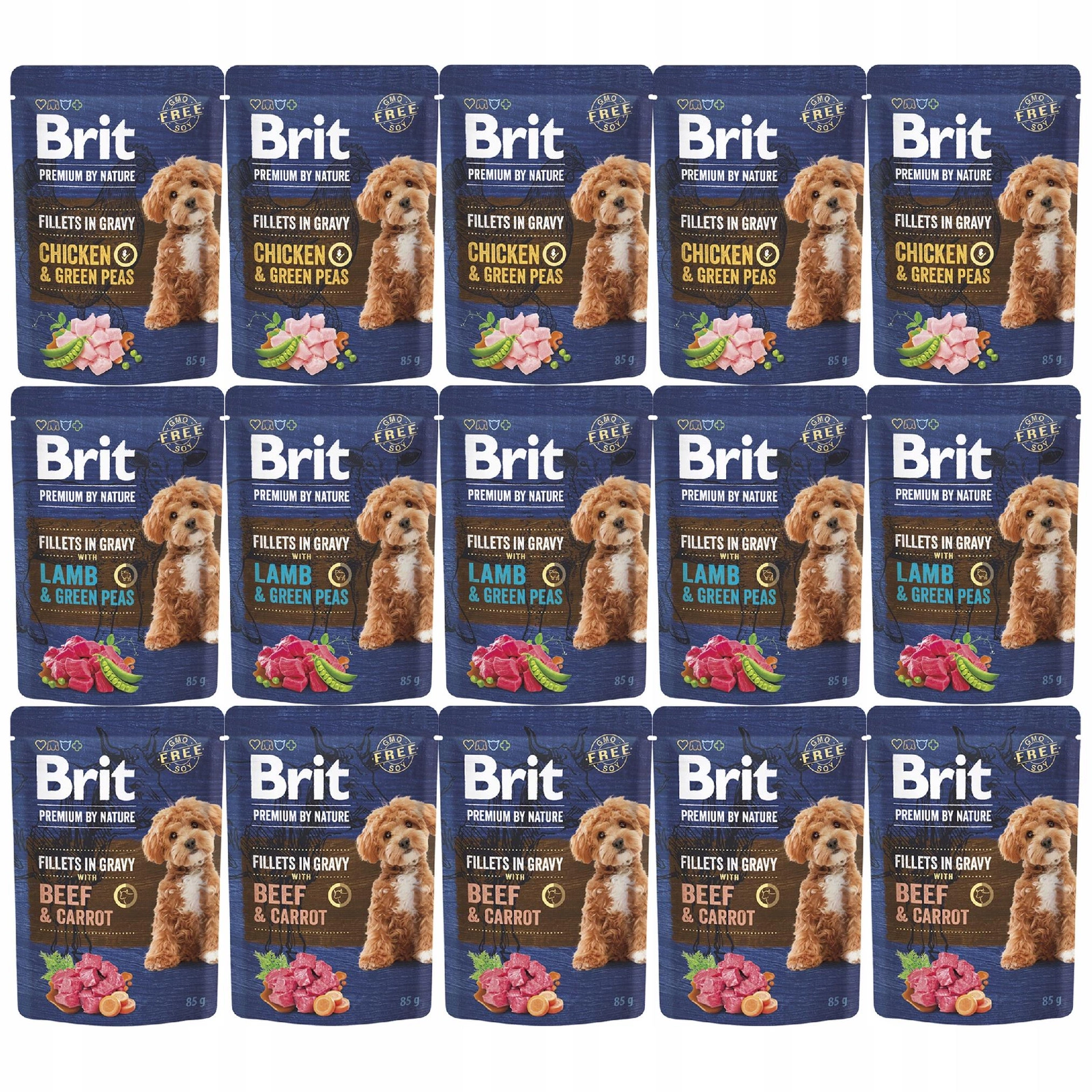 Brit By Nature 85 g × 15