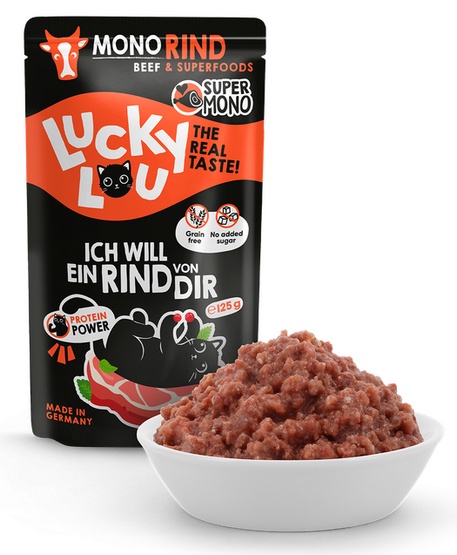 Lucky Lou SuperMono wołowina kawałki 125 g