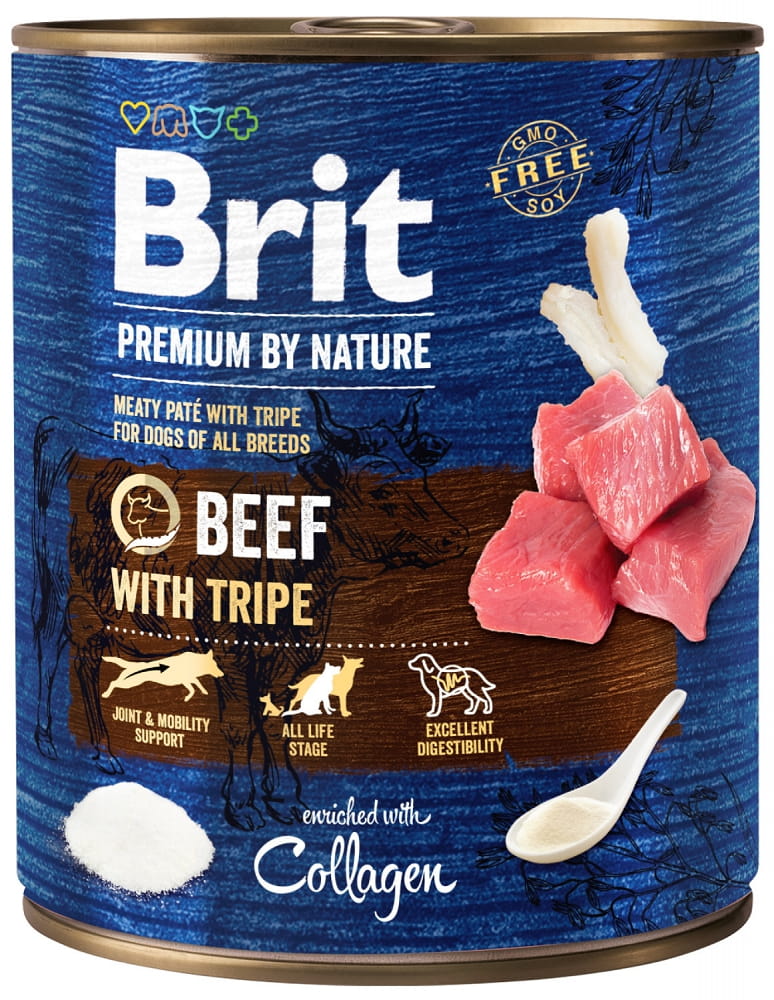 Brit Premium By Nature wołowina, flaki 800 g