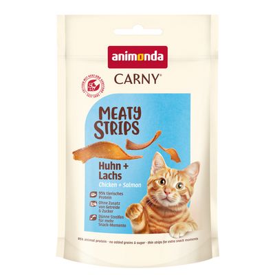 Animonda Carny kurczak, łosoś kawałki adult 50 g × 10