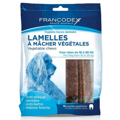 Francodex Paski Dental warzywa średnie rasy 24 g × 15
