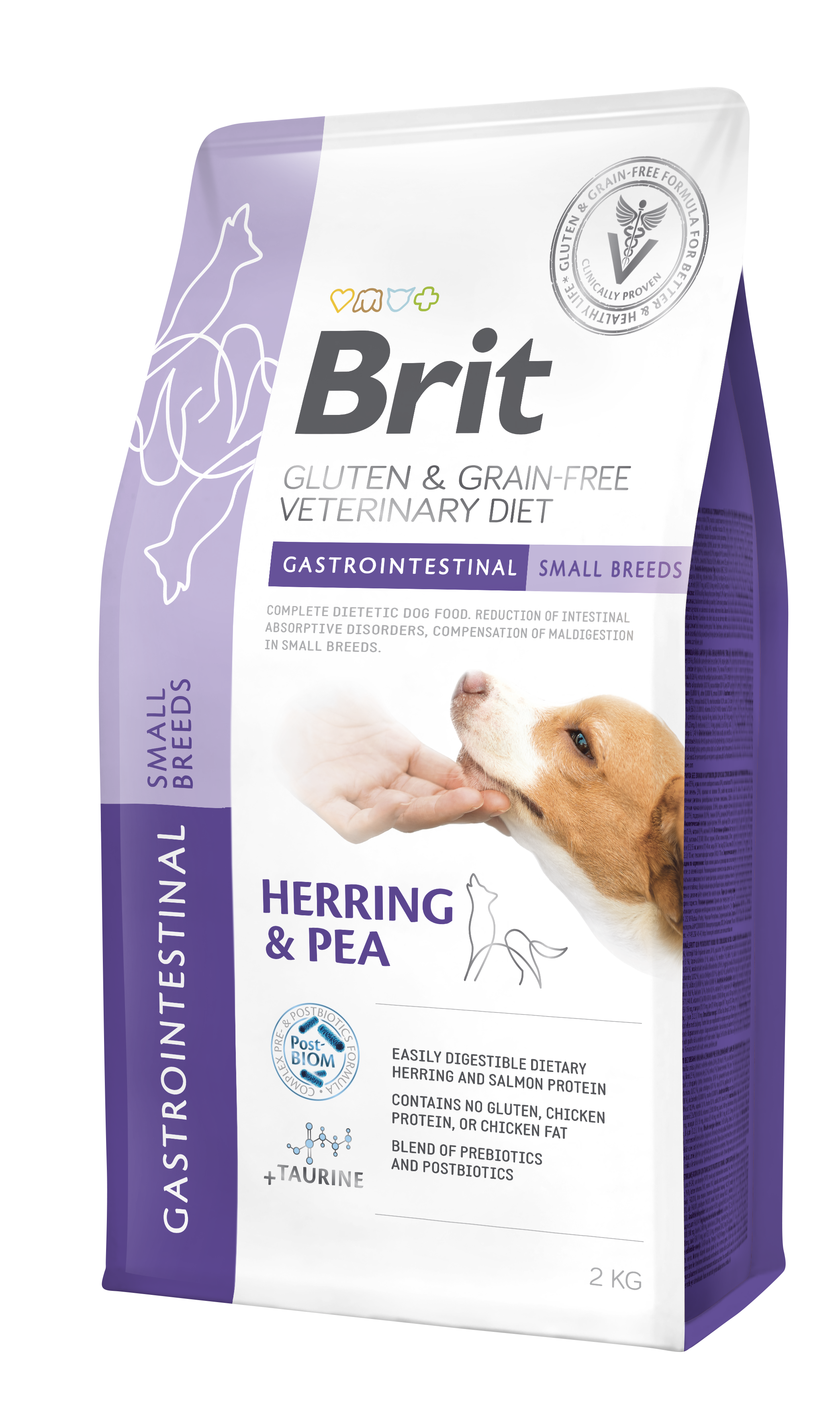 Brit Veterinary Diet Dog Grain-Free Gastrointestinal owady, łosoś, śledź małe rasy 2 kg