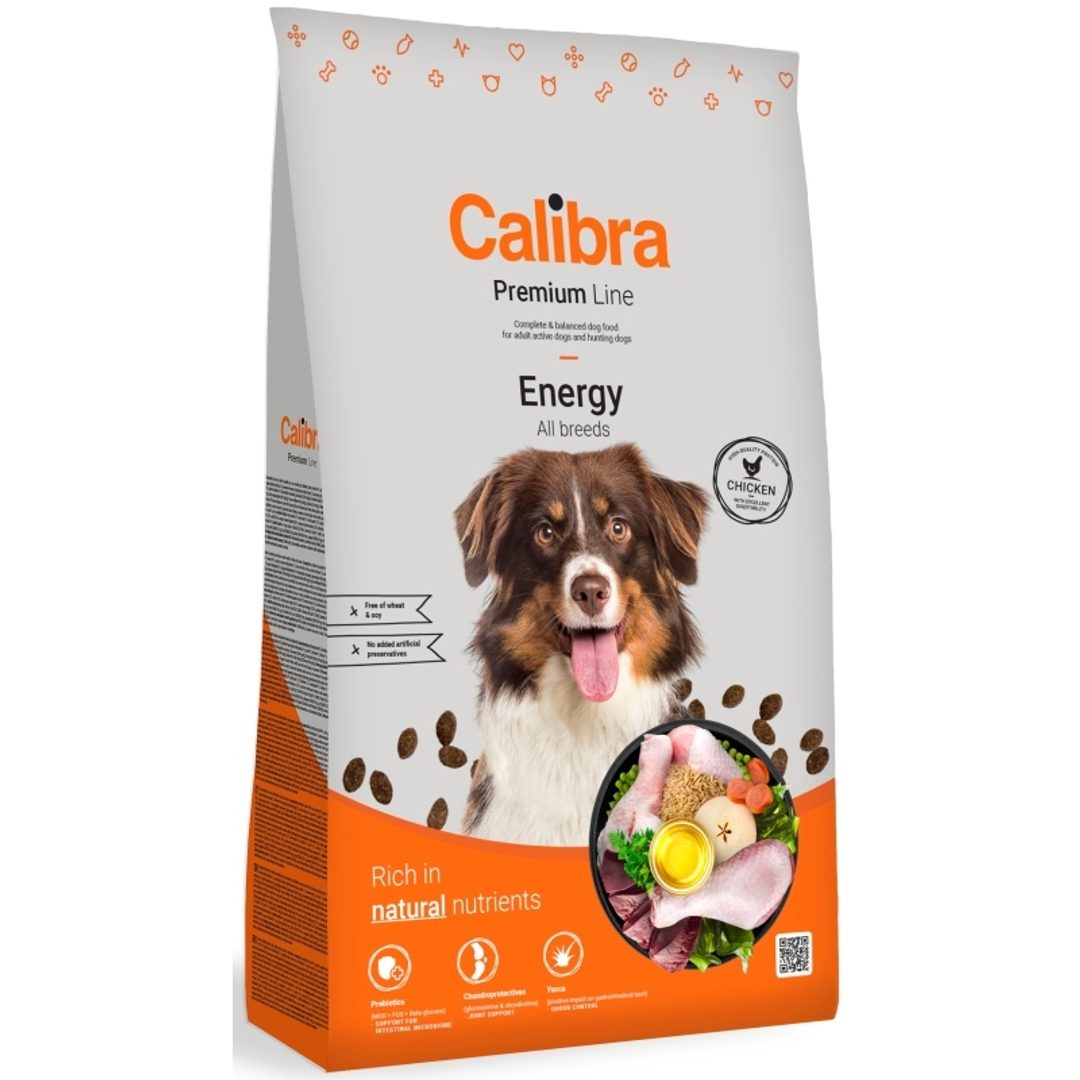 Calibra Premium Line kurczak Energy dla aktywnych psów 3 kg