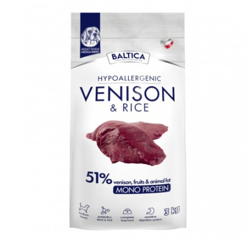Baltica dziczyzna adult średnie rasy 3 kg