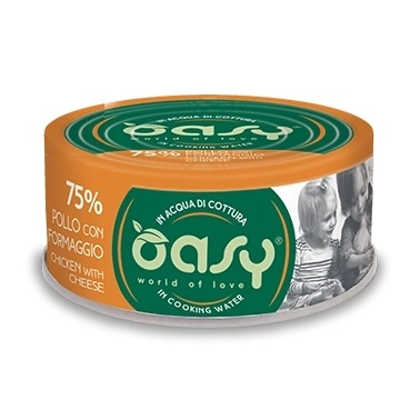 Oasy More Love kurczak, ser w bulionie adult 70 g