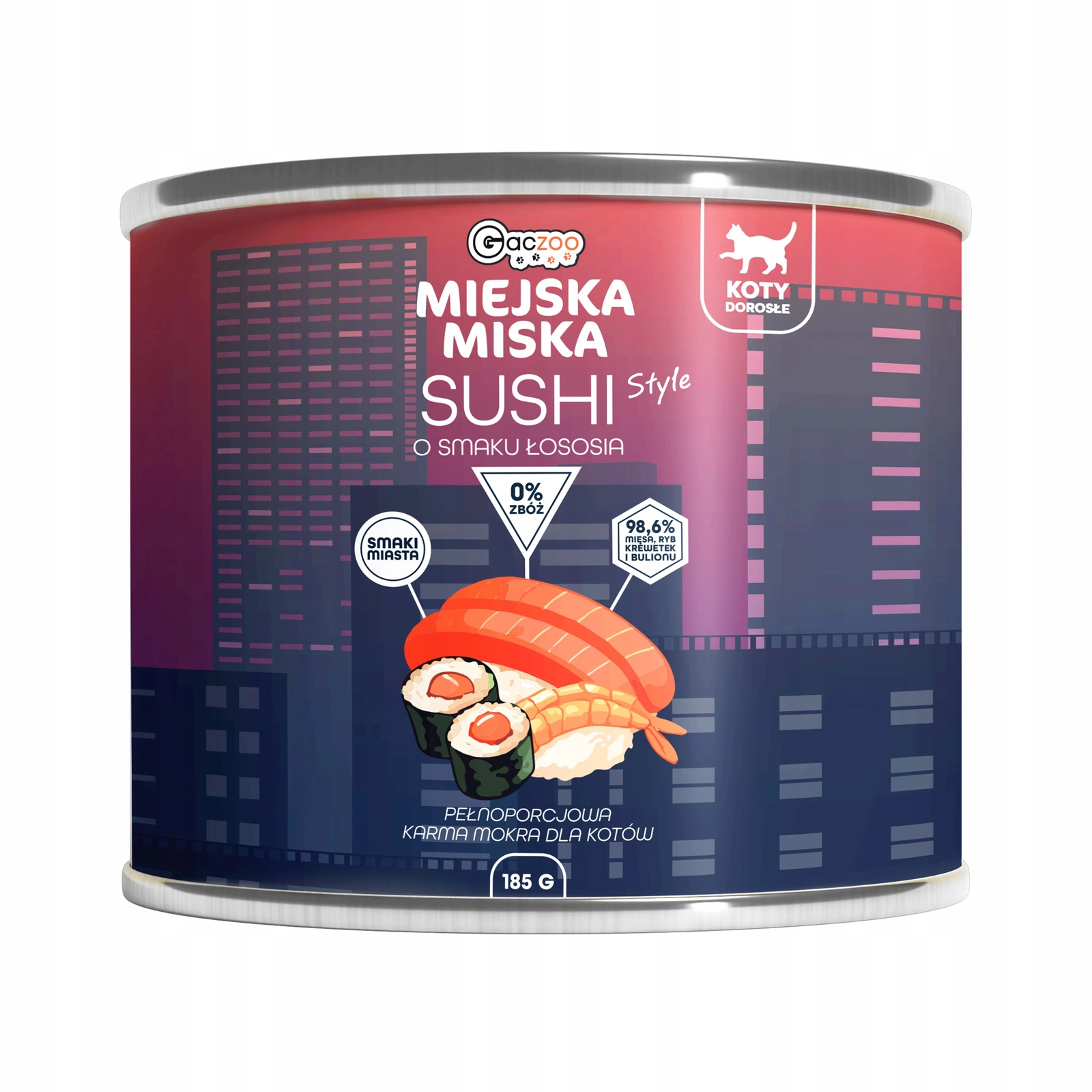 Gaczoo Miejska Miska ryba adult 185 g