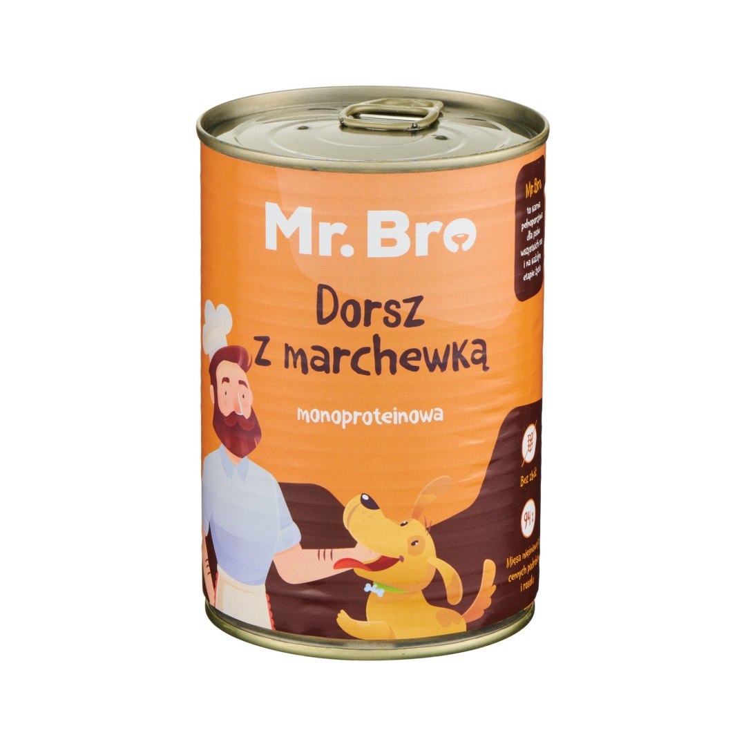 Mr. Bro dorsz z marchewką 800 g
