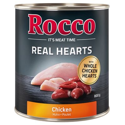 Rocco Real Hearts kurczak 800 g × 6
