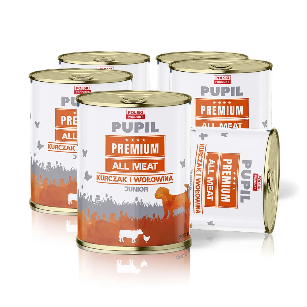 Pupil Premium All Meat kurczak, wołowina junior 800 g × 6