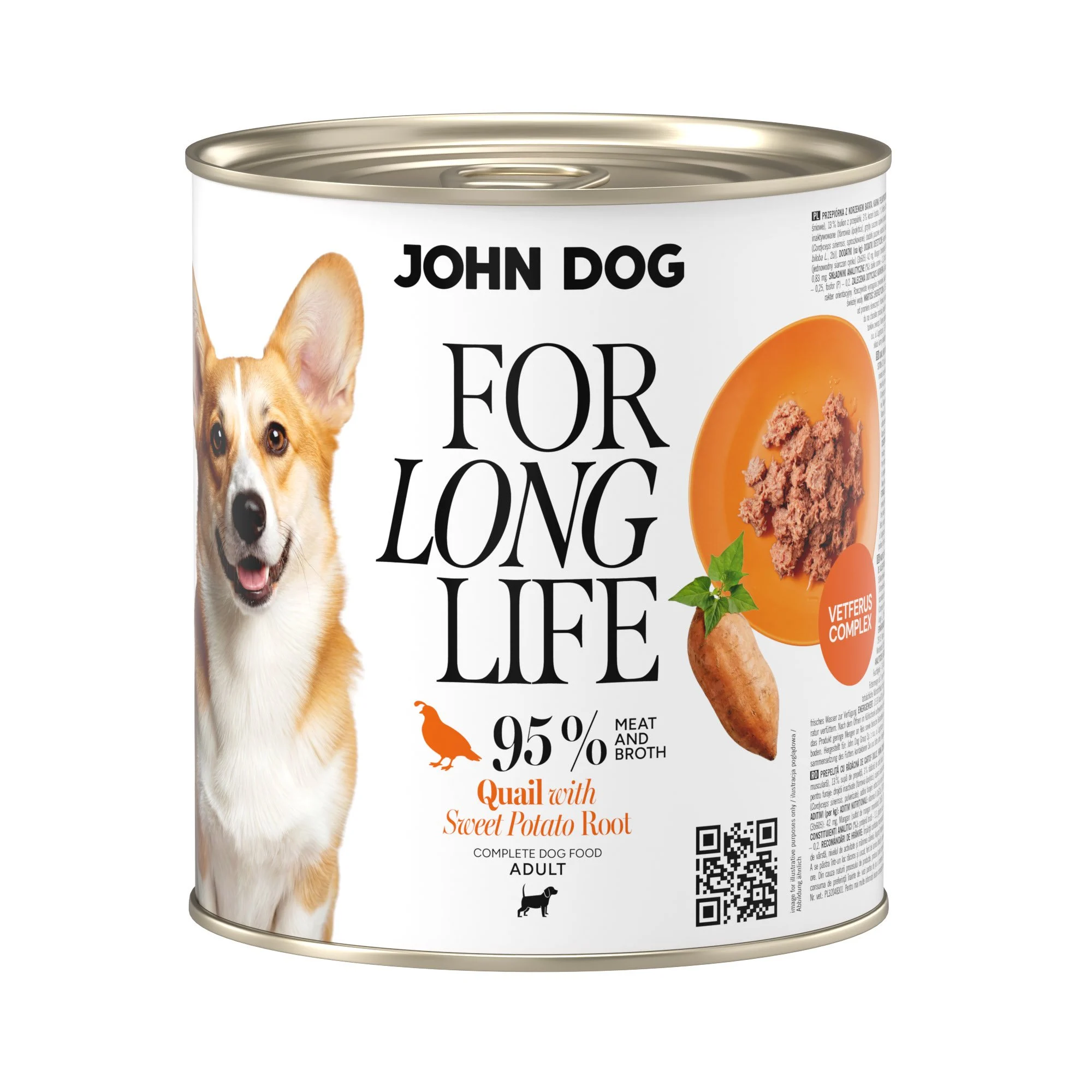 John Dog For Long Life przepiórka z batatem 800 g