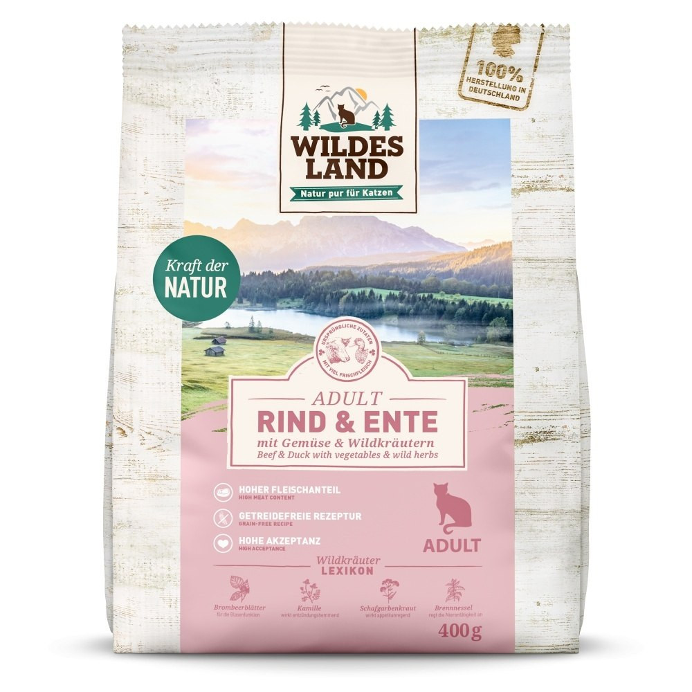 Wildes Land kaczka, wołowina adult 400 g