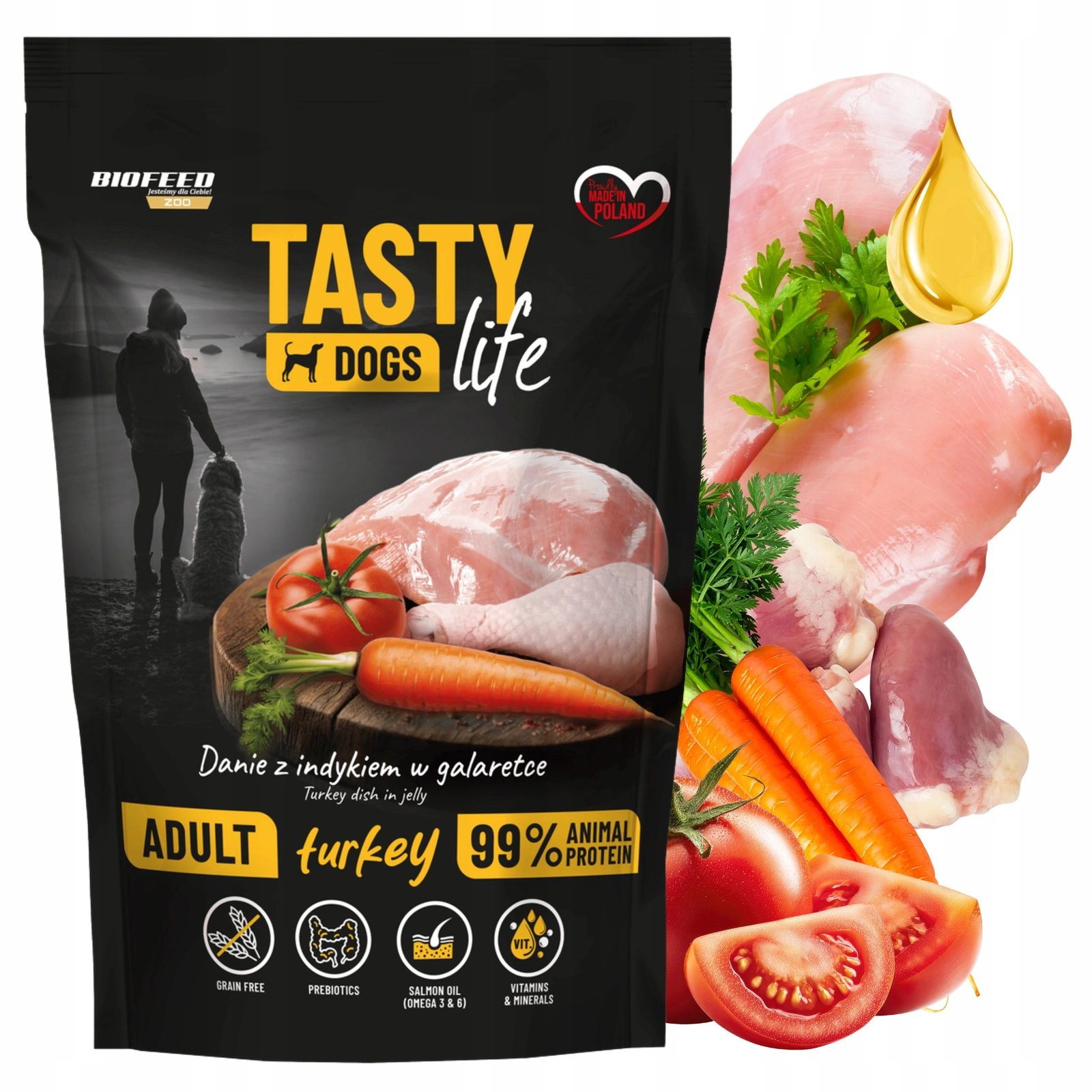 BioFeed Tasty Dogs Life indyk adult 500 g