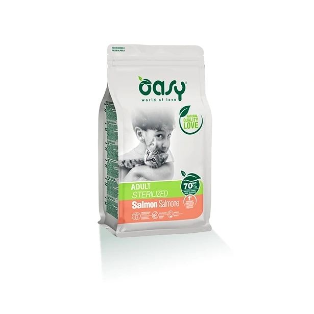 Oasy Sterilised łosoś adult 1,5 kg