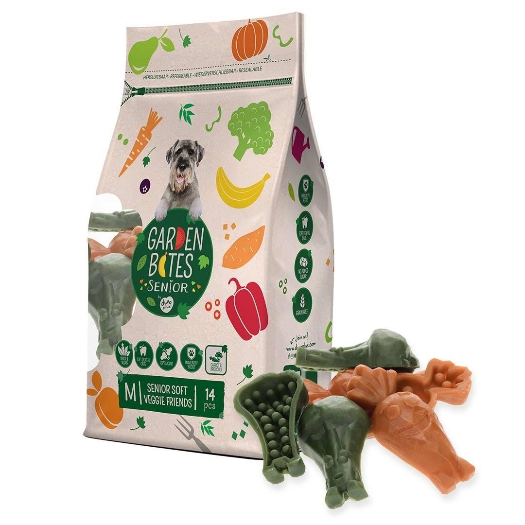 Garden Bites Soft Veggie senior średnie rasy 15 g × 14