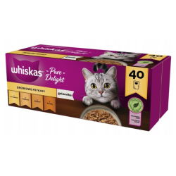 Whiskas Pure Delight mix smaków w galaretce 85 g × 40