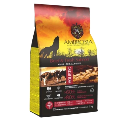 Ambrosia wołowina, łosoś adult 2 kg